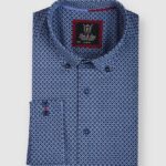 NAVY BLUE PRINTED SHIRT