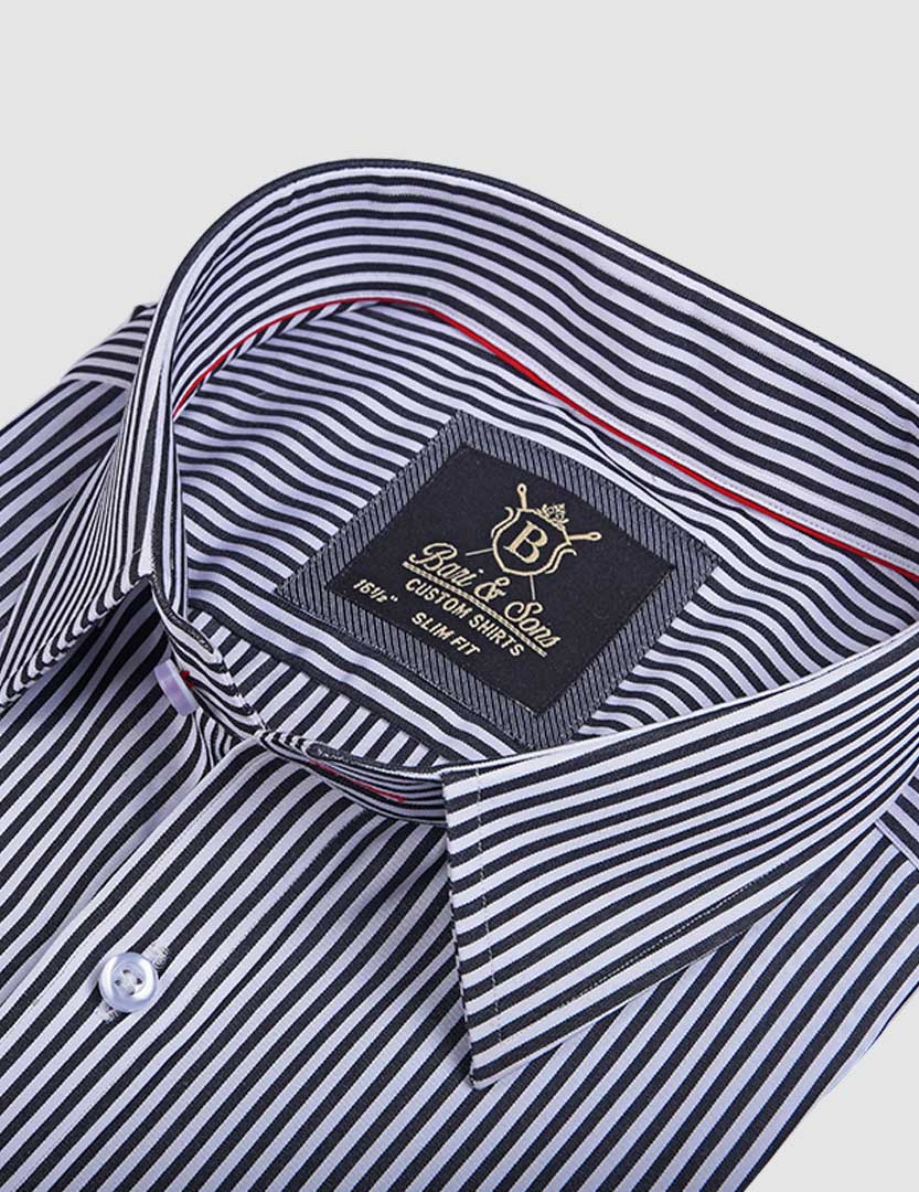 BLACK & WHITE STRIPE SHIRT - Image 2