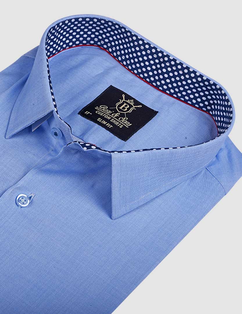 SKY BLUE DOBBY SHIRT - Image 2