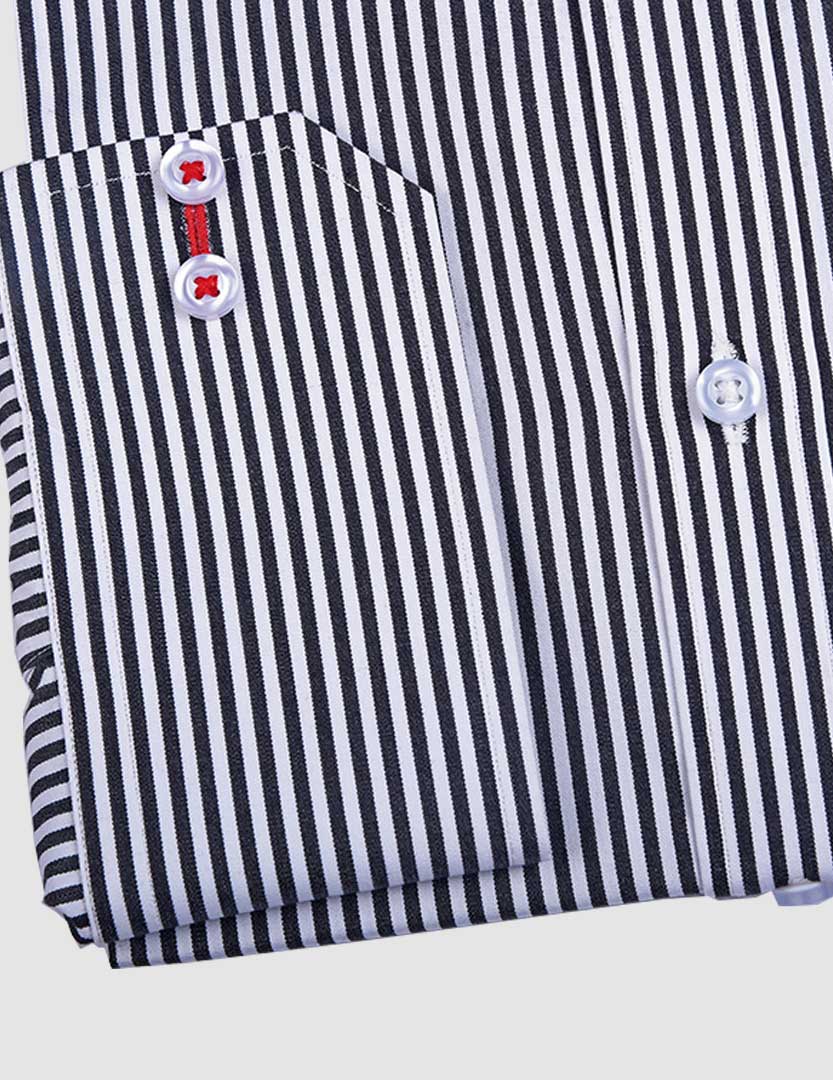 BLACK & WHITE STRIPE SHIRT - Image 3