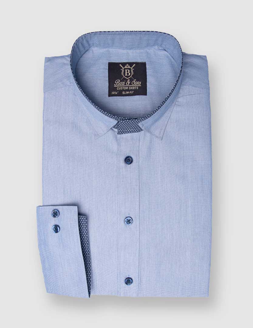 SKY BLUE TWIN COLLAR SHIRT