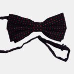 Black & Red Polka Formal Bow Tie