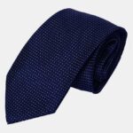 Silk Stain Resistant Classic Tie - Navy