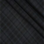 SELF MEDIUM CHECK IN DARK GREY & BLUE LINES