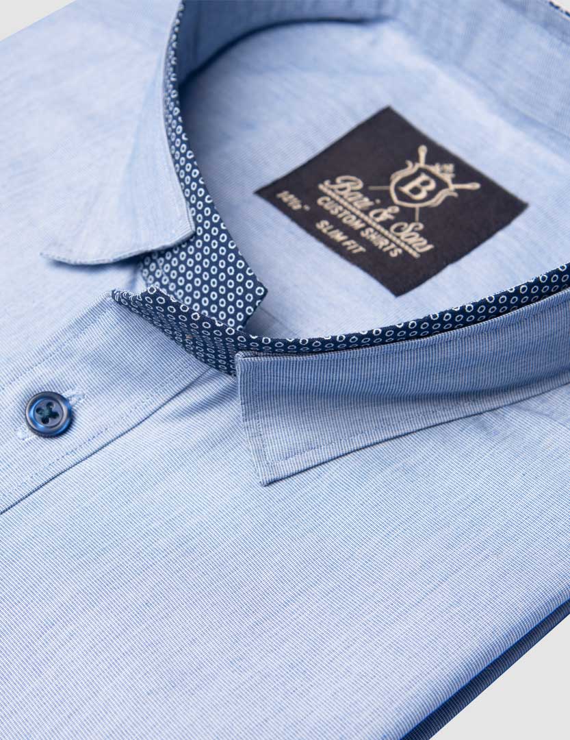 SKY BLUE TWIN COLLAR SHIRT - Image 2